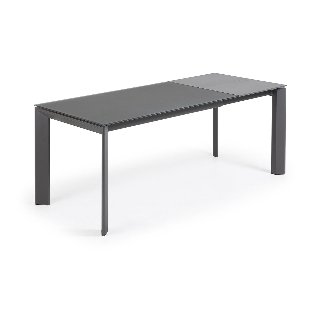 Kave Home Axis eettafel uitschuifbaar 140/200x90 cm Grijs