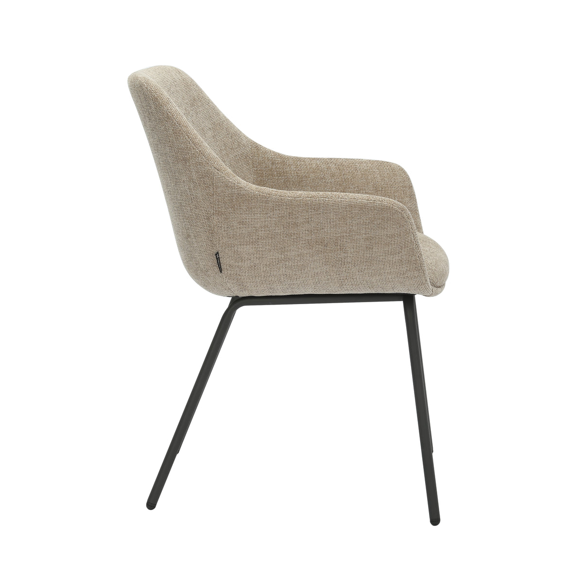 HelloChair HC03 Rave eetkamerstoel Breeze Zand vierpoot zwart