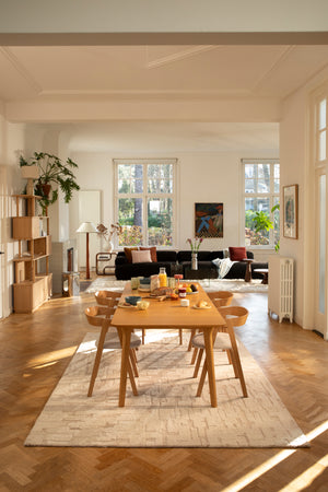 Zuiver Ellen eettafel 180/220x90 cm Naturel