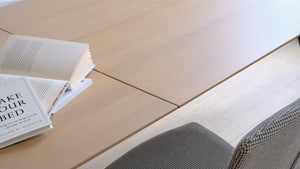 Mobitec Brest T0100 eettafel rechthoek 240x100 cm mat gelakt eiken poot zwart