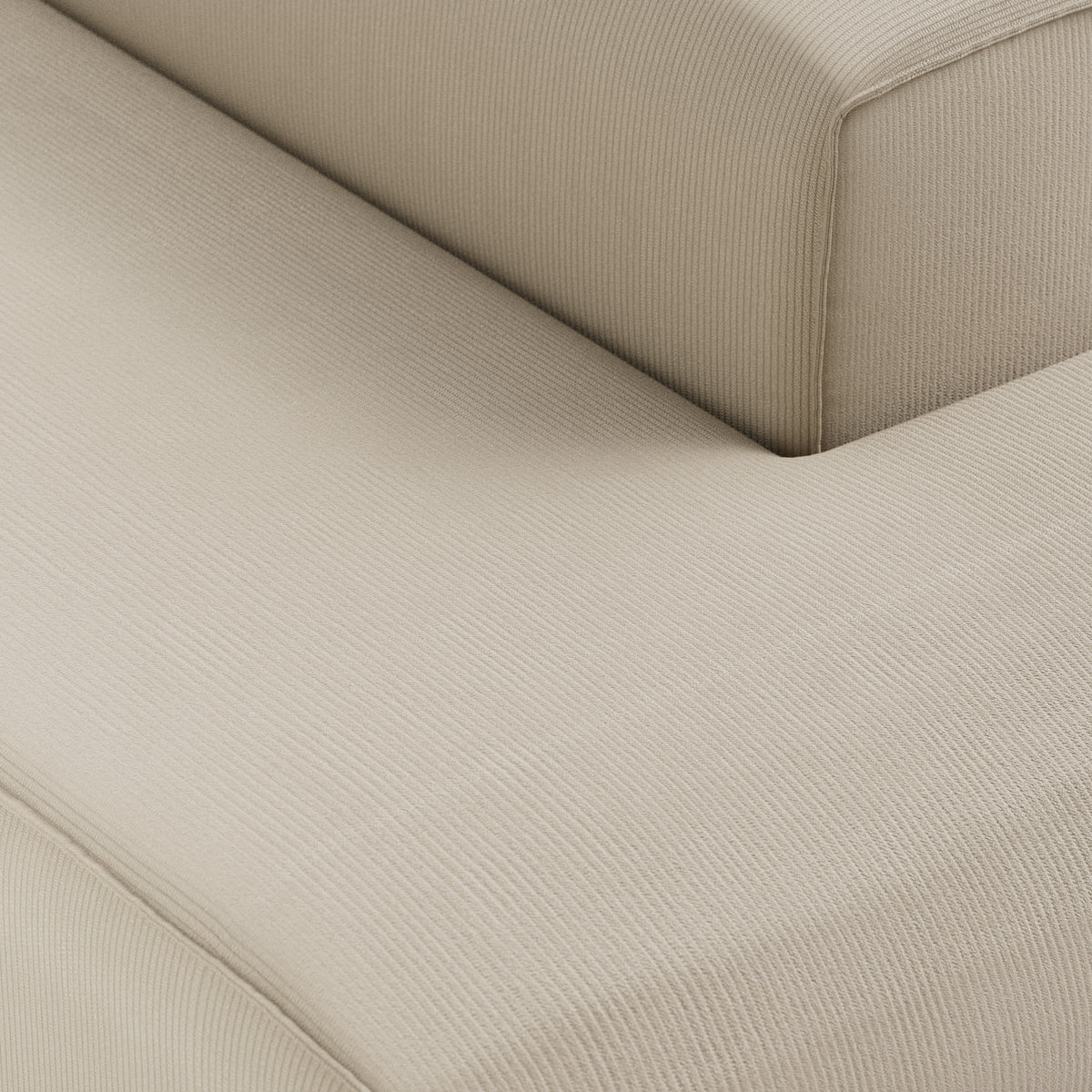 HKliving Flake bank right longchair Corduroy Rib Hay