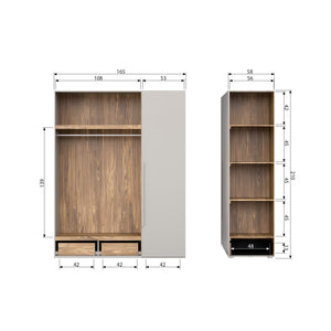 WOOOD Rens kast Pebble Grey