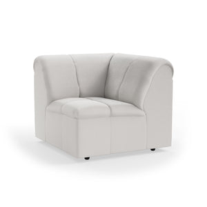 HKliving Wave bank corner Corduroy Rib Cream