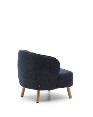Kave Home Ulit fauteuil Dark Grey naturel