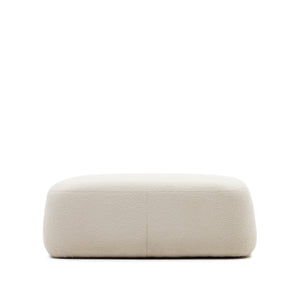 Kave Home Martina poef bouclé Ecru