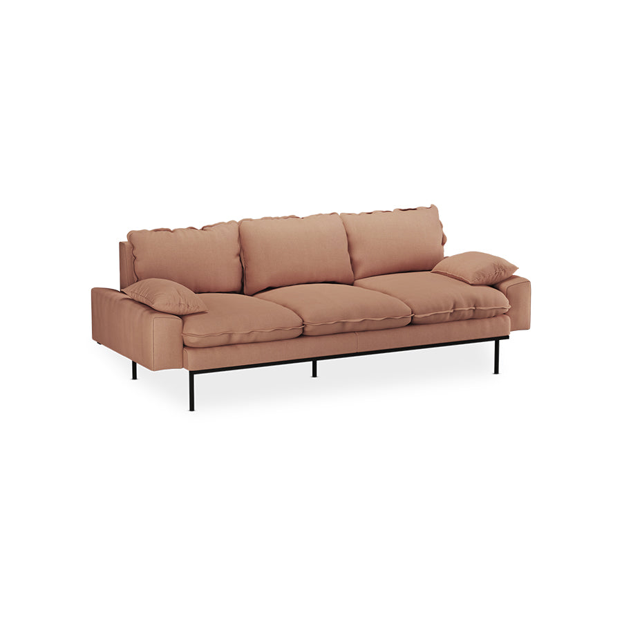 HKliving Retro 3-zitsbank Linen Dusty Rose