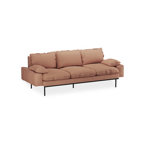 HKliving Retro 3-zitsbank Linen Dusty Rose