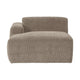 WOOOD Mojo Base chaise longue bank arm links rib Donkerzand