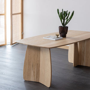 WOOOD Veere eettafel 200x100 cm Naturel