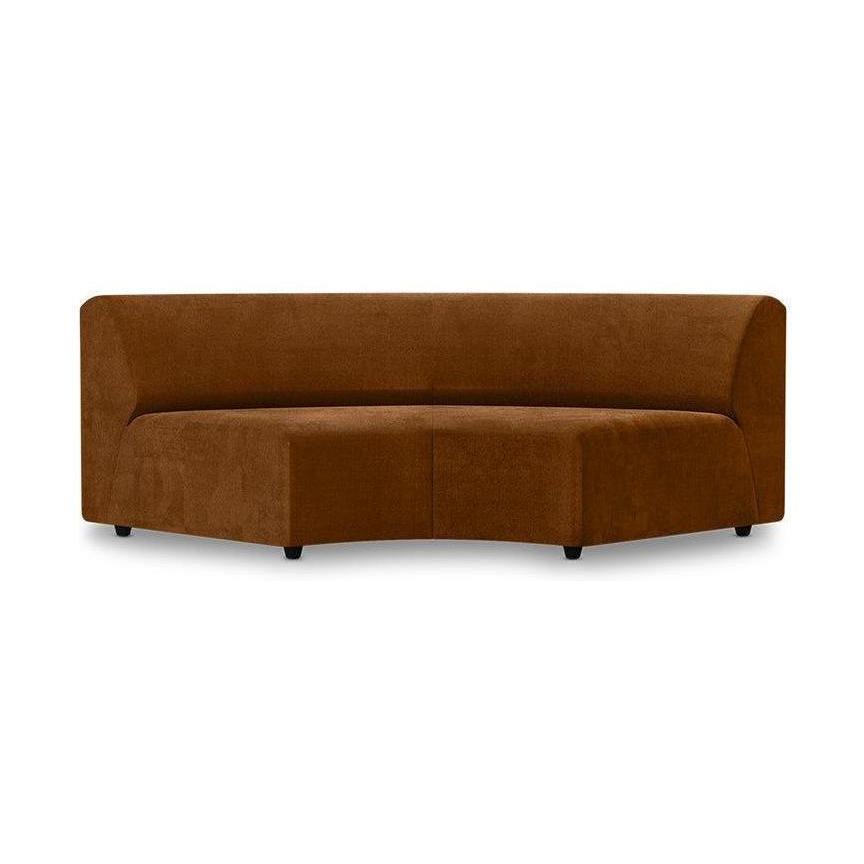 HKliving Jax bank round Royal Velvet Caramel