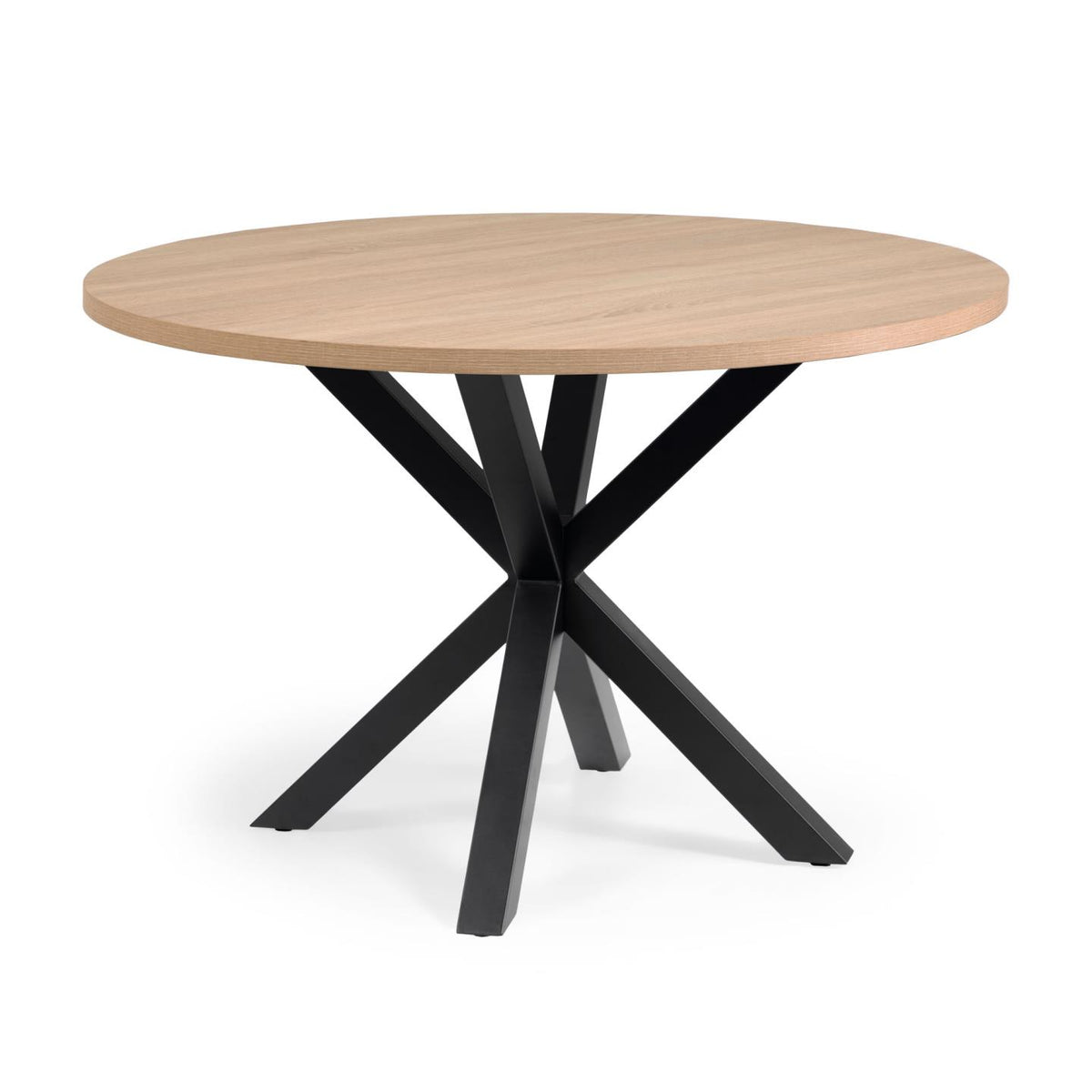 Kave Home Argo eettafel rond Ø120 cm Natural/Black