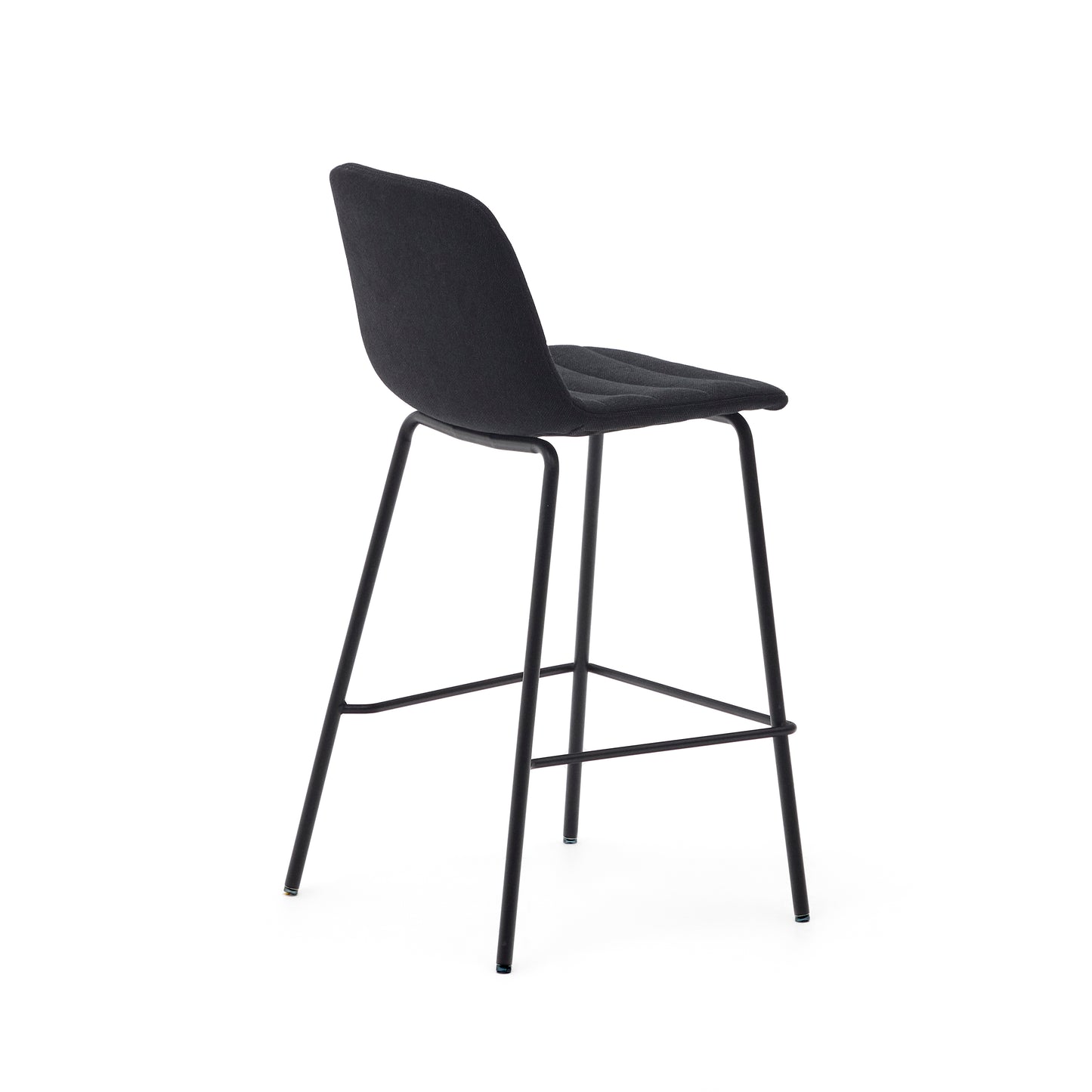 Kave Home Zunilda barkruk H65 chenille Black
