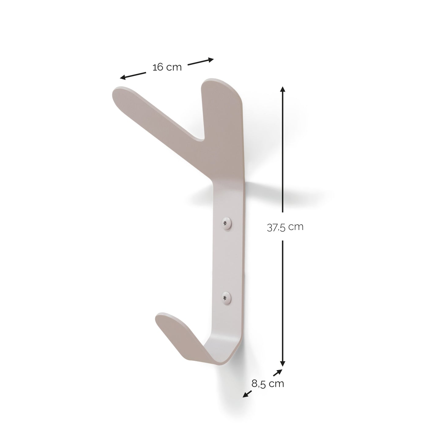 Spinder Design Frondo Hook wandhaak Silky Taupe