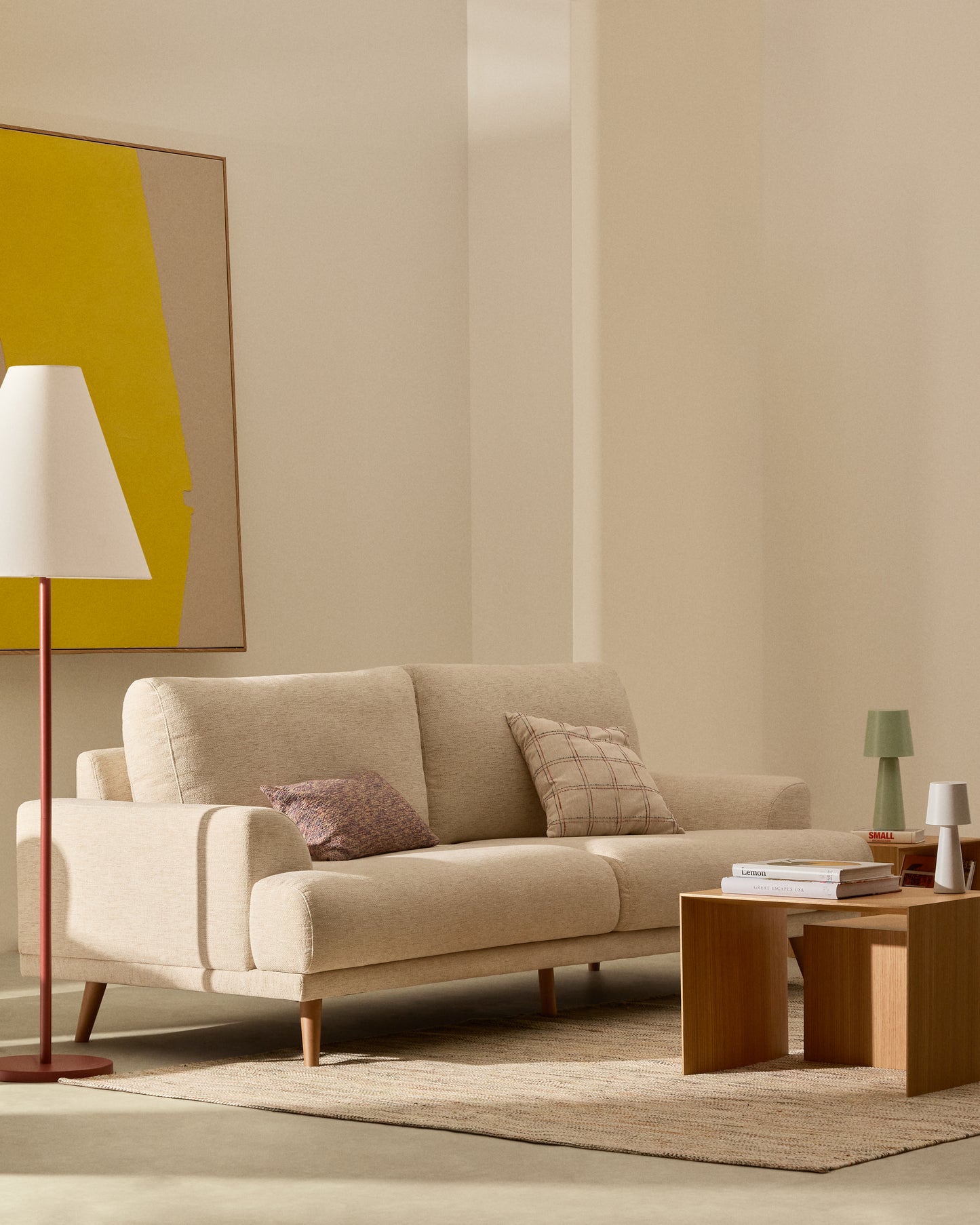 Kave Home Litto bijzettafel set van 3 Naturel