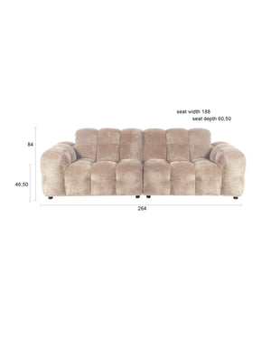 Dutchbone Hackman 3-zitsbank Beige