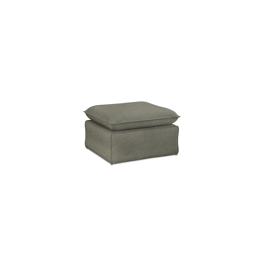 HKliving Nomad hocker Linen Army Green