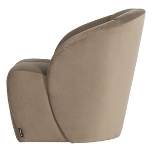 WOOOD Mojo draaifauteuil velvet Khaki