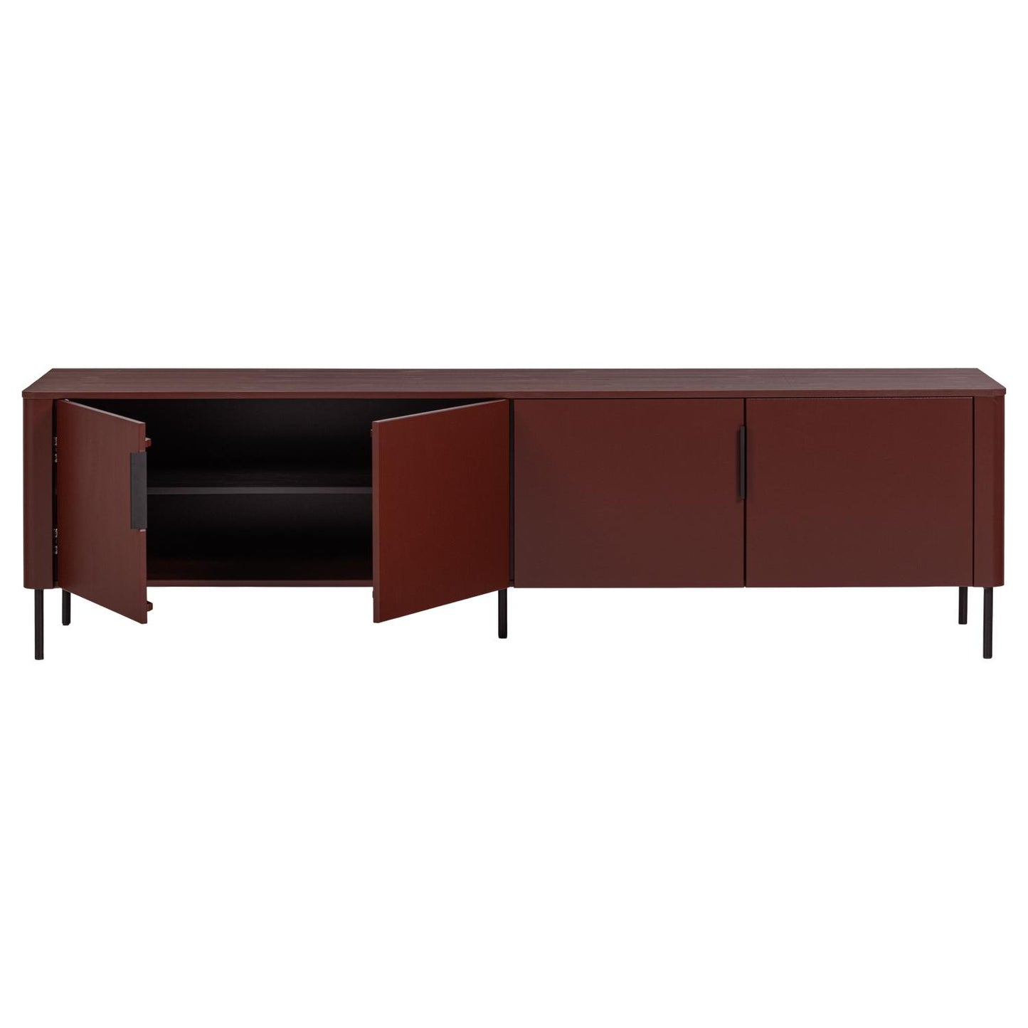 WOOOD Gunnar tv-meubel 200 cm Bordeauxrood