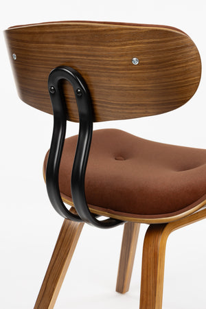 Dutchbone Blackwood eetkamerstoel Walnut/Brown