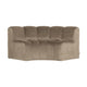 WOOOD Mojo eetbank halfronde hoek rugleuning velvet Khaki