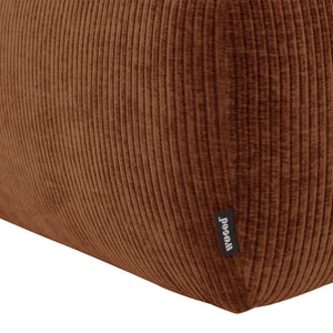 WOOOD Mojo Base poef rib Roestbruin