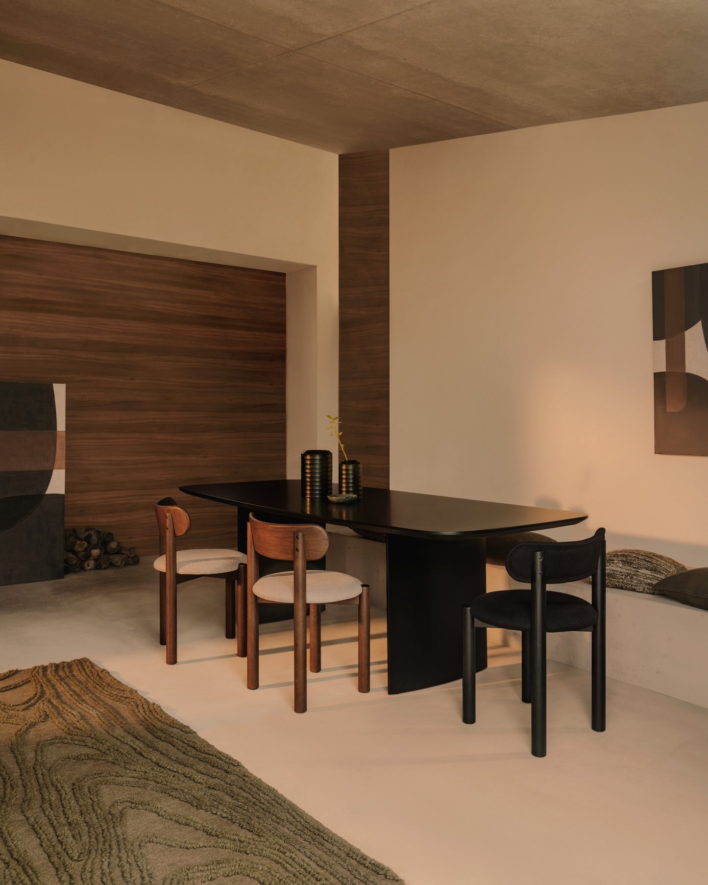 Kave Home Litto eettafel 200x100 cm Black