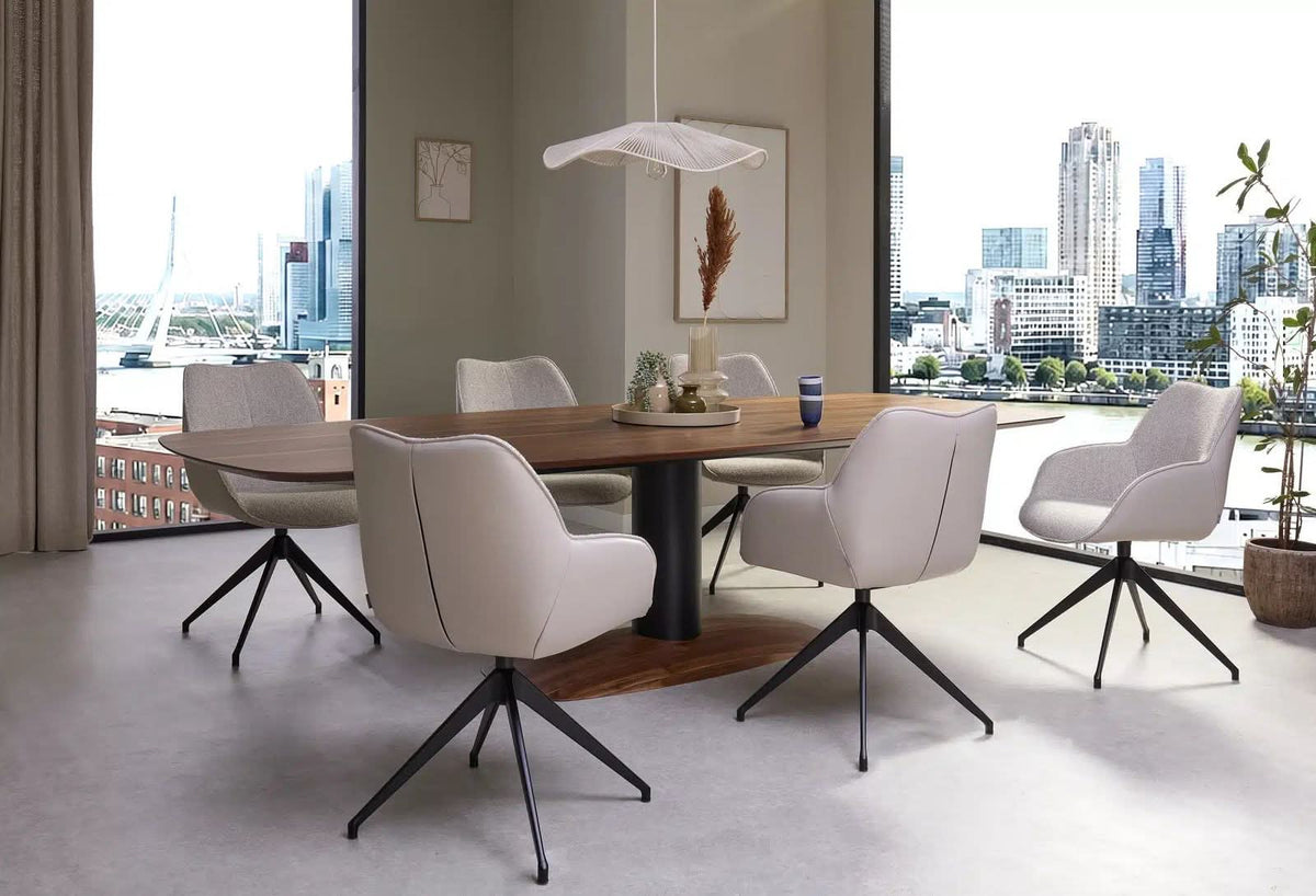 Bree's New World Blizz eettafel 260x115 cm eiken Havana poot anodic brown