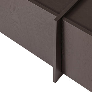 WOOOD Brock tv-meubel 200 cm Middenbruin