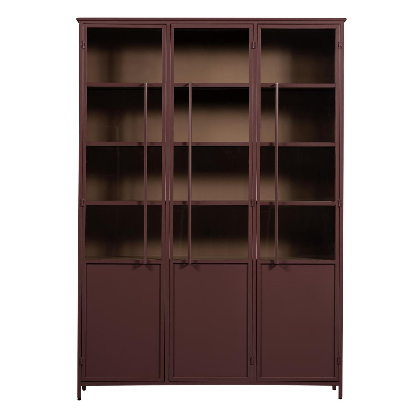 WOOOD Exhibit vitrinekast XL 3-deurs Bordeaux