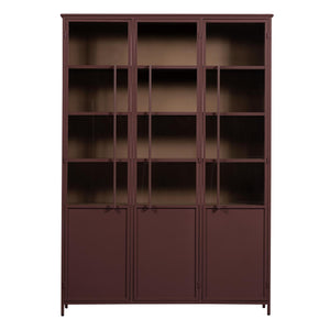 WOOOD Exhibit vitrinekast XL 3-deurs Bordeaux