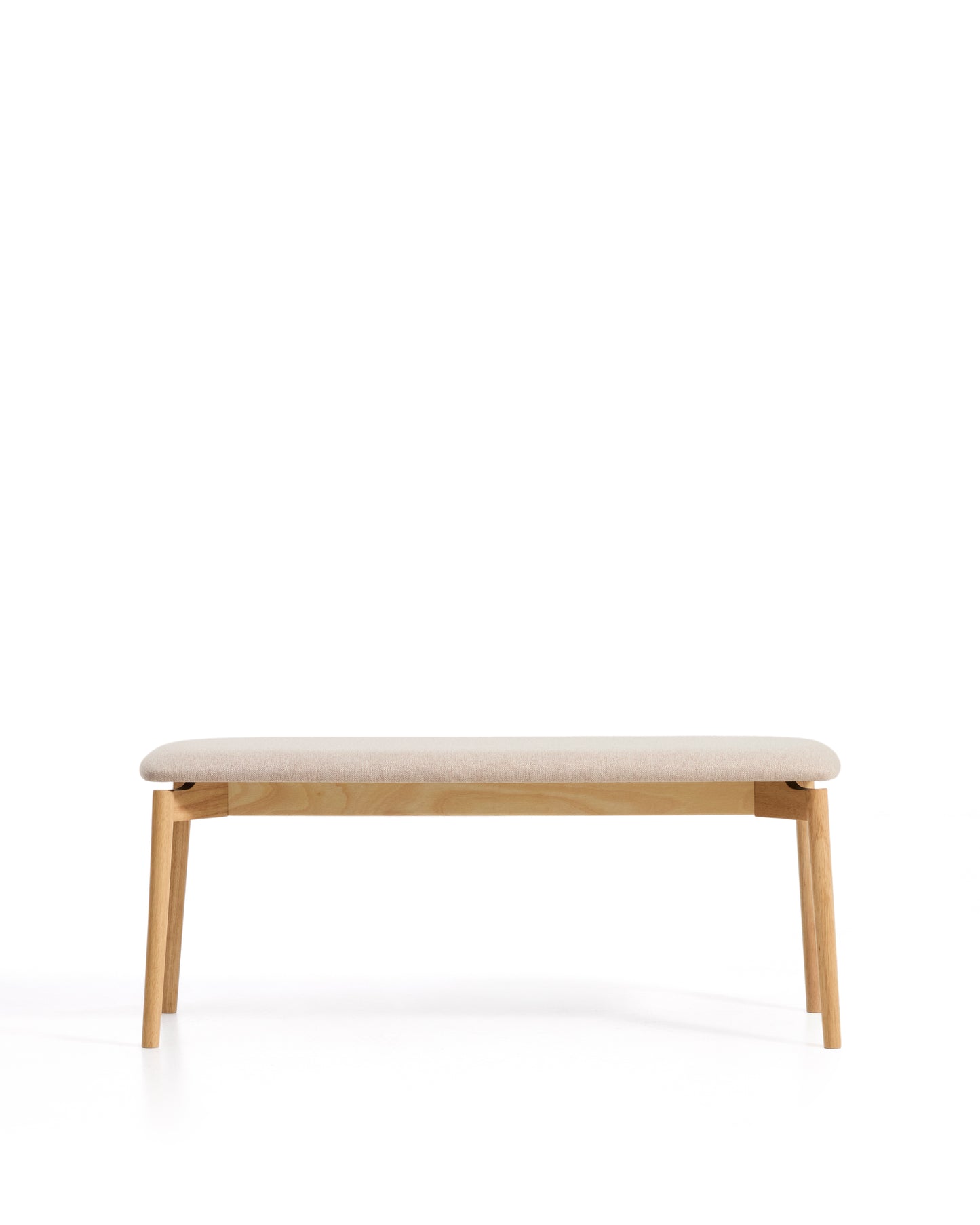 Kave Home Evera eetkamerbank chenille Grey/Beige