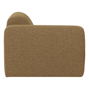 WOOOD Mojo Base 1-zits bank arm links bouclé Geel/Bruin