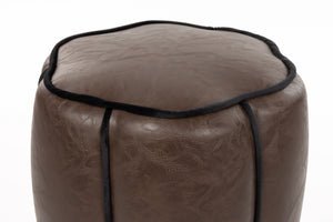Dutchbone Donna poef Donkerbruin