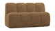 WOOOD Mojo eetbank 164 cm met rugleuning Wollig Honinggeel