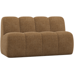 WOOOD Mojo eetbank 164 cm met rugleuning Wollig Honinggeel