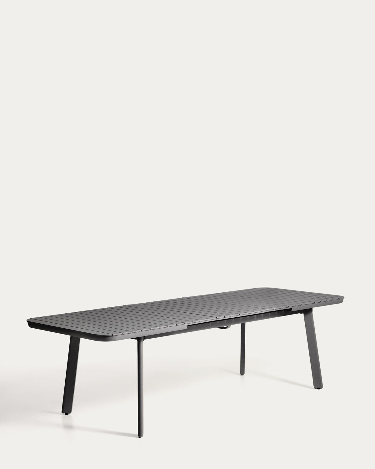 Kave Home Izola tuintafel uitschuifbaar rechthoek 220x100 cm Grafiet