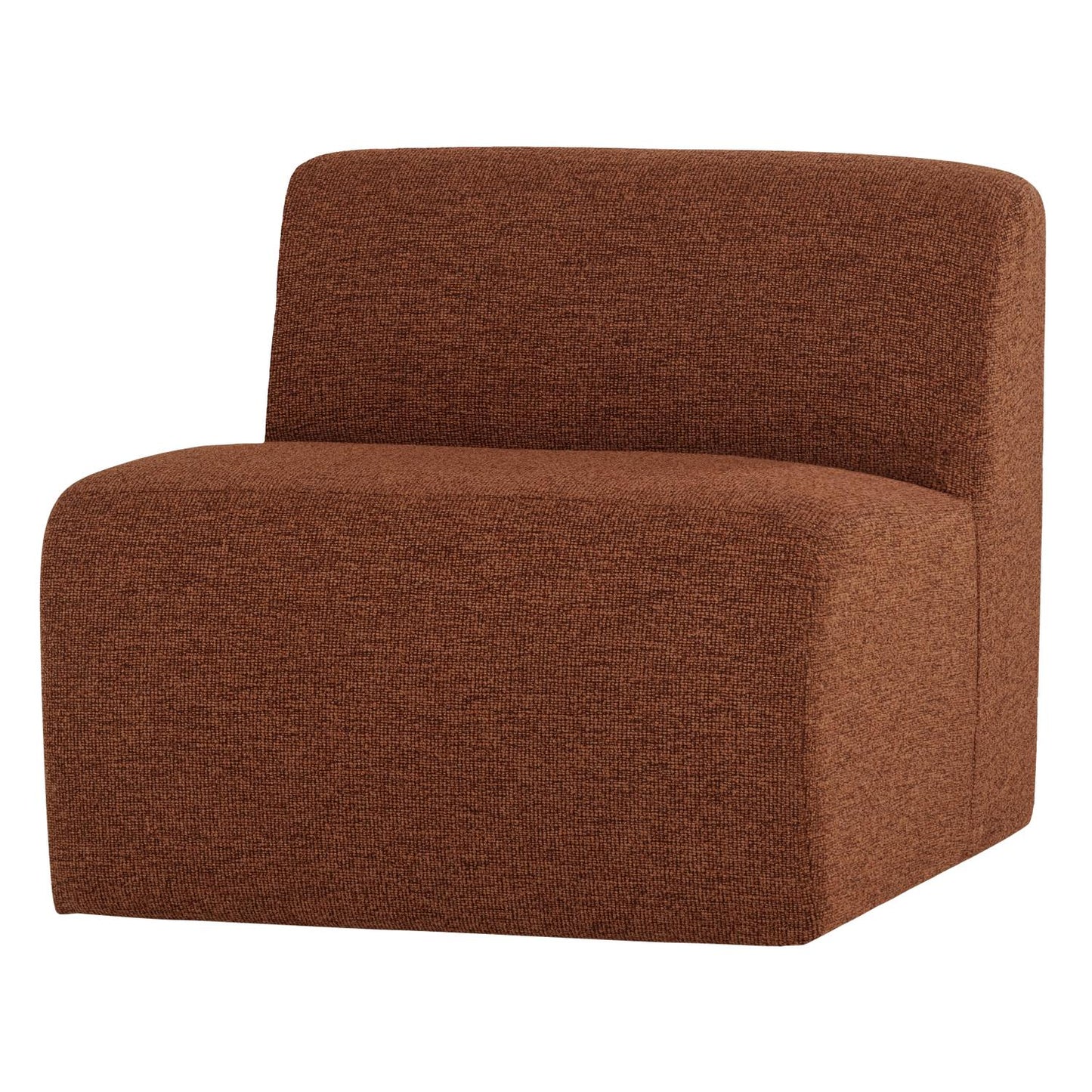 WOOOD Mojo Base 1-zits bank bouclé Roestbruin Melange