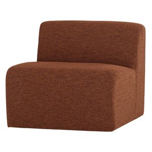WOOOD Mojo Base 1-zits bank bouclé Roestbruin Melange