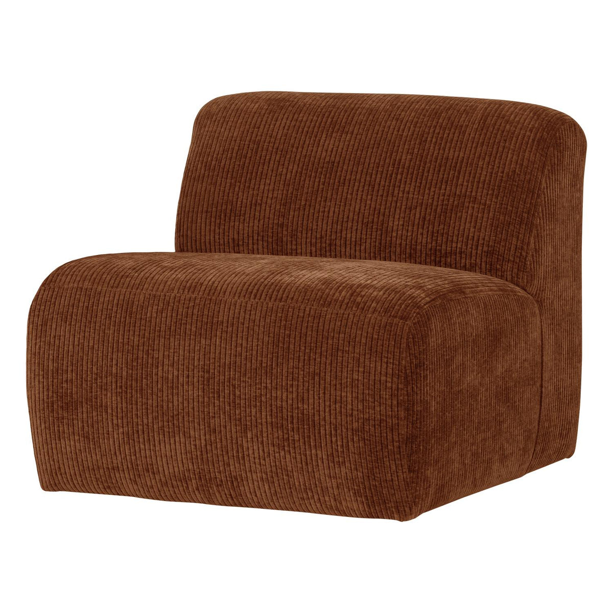 WOOOD Mojo Base 1-zits bank rib Roestbruin