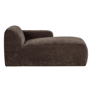 WOOOD Mojo Base chaise longue bank arm rechts rib Bruin