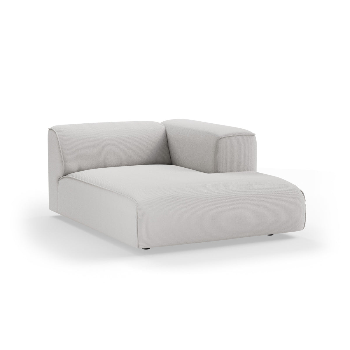 HKliving Flake bank right divan Corduroy Rib Cream