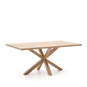 Kave Home Argo eettafel rechthoek 180x100 cm Natural/Natural