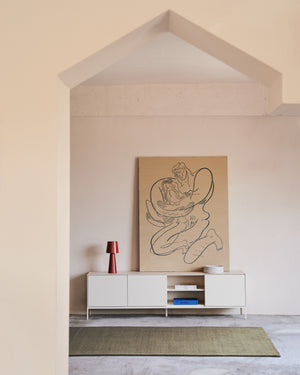 Kave Home Vedrana tv-meubel 3 deuren Wit