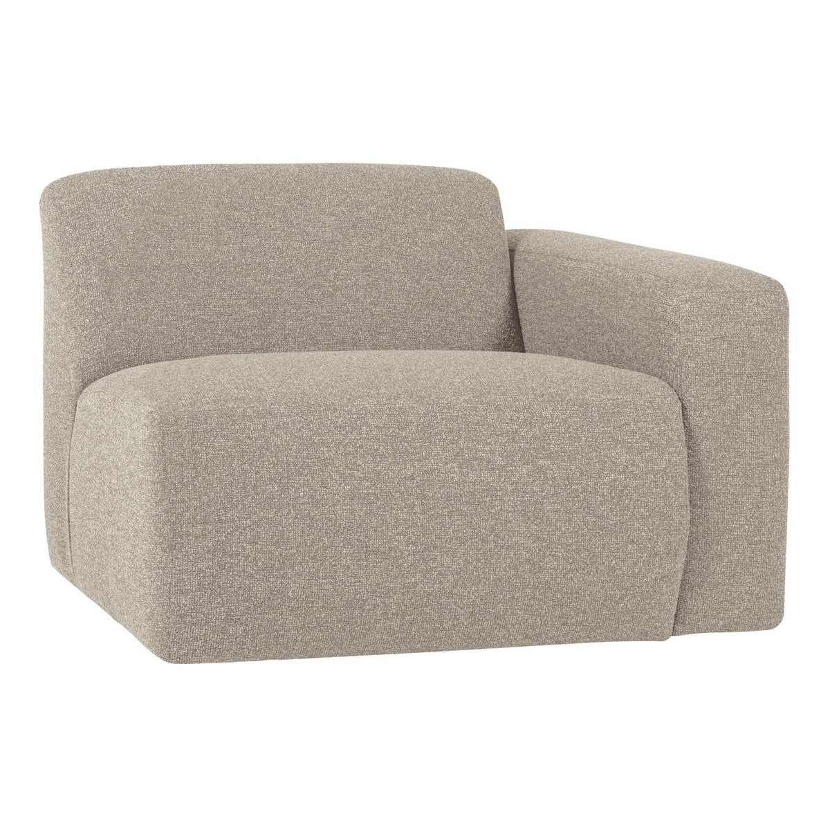 WOOOD Mojo Base 1-zits bank arm rechts bouclé Beige