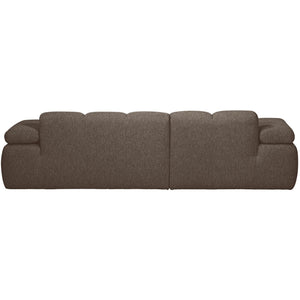 WOOOD Mojo chaise longue bank links bouclé Bruin melange