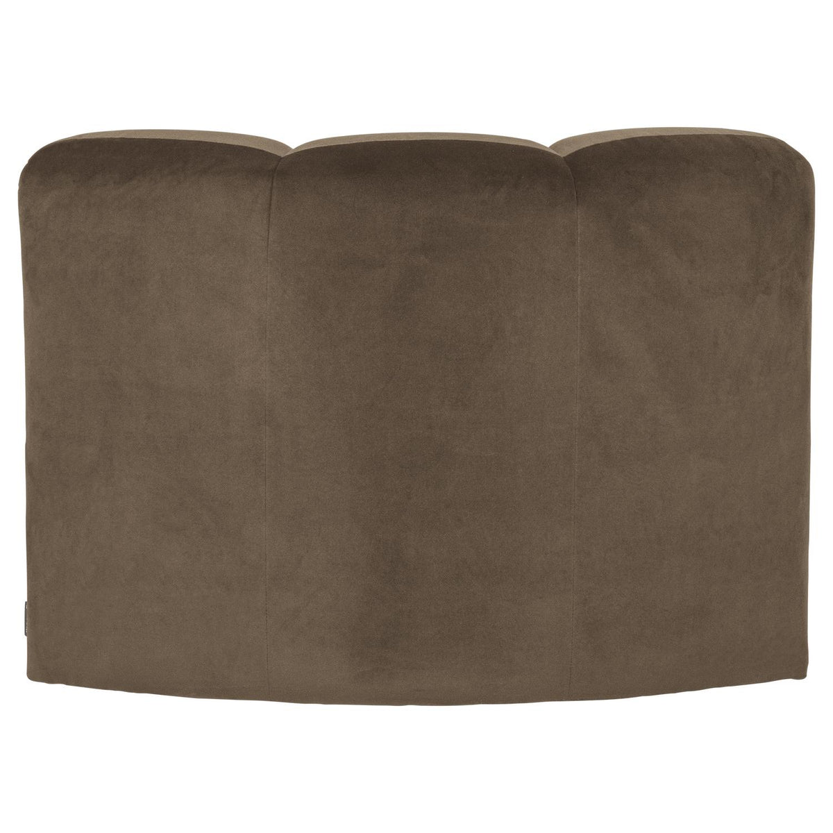 WOOOD Mojo eetbank hoek met rugleuning velvet Taupe