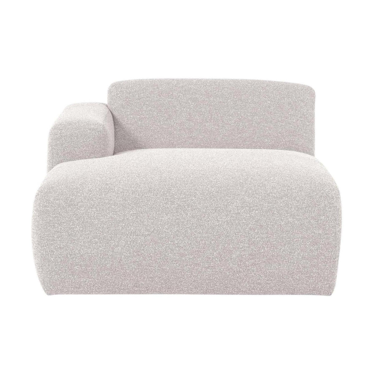 WOOOD Mojo Base chaise longue bank arm links bouclé Ecru