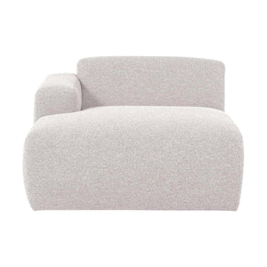 WOOOD Mojo Base chaise longue bank arm links bouclé Ecru