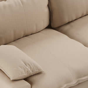 HKliving Retro 4-zitsbank Knotted Beige