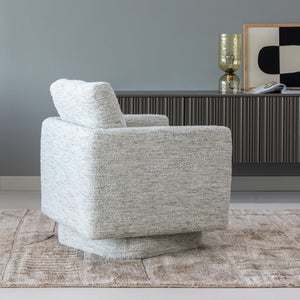 WOOOD Oska fauteuil draaibaar Naturel Melange